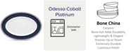 Noritake Odessa Cobalt Platinum Oval Platter, 16"